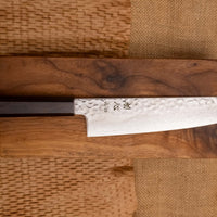 Hayabusa Gyuto VG-10 Tsuchime Damascus Ebony 240mm (9.4")