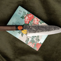 Tanaka Santoku Aogami #2 Kuro-uchi Damascus 165mm (6.5")