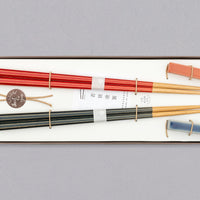 Haze Chopstick Gift Set – Navy Blue and Red