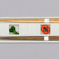 Tetoca Persimmon and Olive Wood Chopstick Gift Set