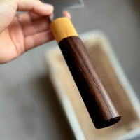 This Harukaze 210mm (8.3") Gyuto’s blade, at just 2mm (0.08"), is among the thinnest we have in our range. The knife has an immaculate "out of the box" sharpness, laser-thin spine of the blade, good balance and offers a lightweight feeling while in use. VG-1 steel is synonymous with efficiency and durability and is extremely easy to maintain as the blade is completely stainless. Unlike other knives, this knife is not laminated and is made entirely of one steel, being of so-called "monosteel" construction.