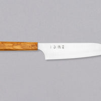 Hayabusa Santoku Aogami Super Olive Wood 180mm (7.1")