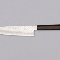 Hayabusa Santoku VG-10 Tsuchime Damascus Ebony 180mm (7.1")