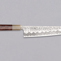 Hokiyama Gyuto Shirogami #1 Tsuchime Sandalwood 210mm (8.3")