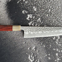 Hokiyama Gyuto Shirogami #1 Tsuchime Sandalwood 210mm (8.3")