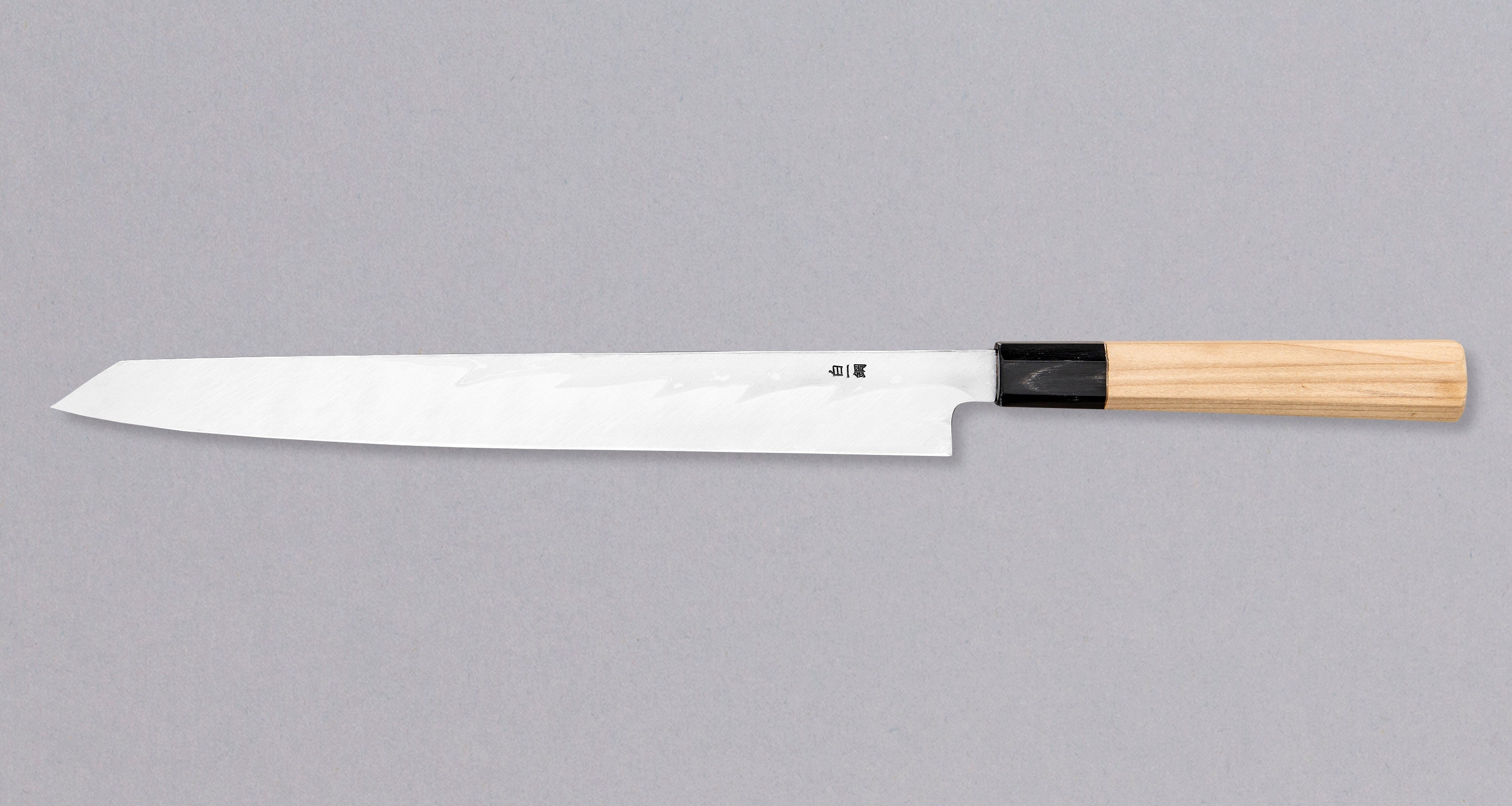 Takayuki　Kawamura　sanwa N-501 Kawamura Kiritsuke Yanagi Shirogami #1 Damascus 300mm (11.8
