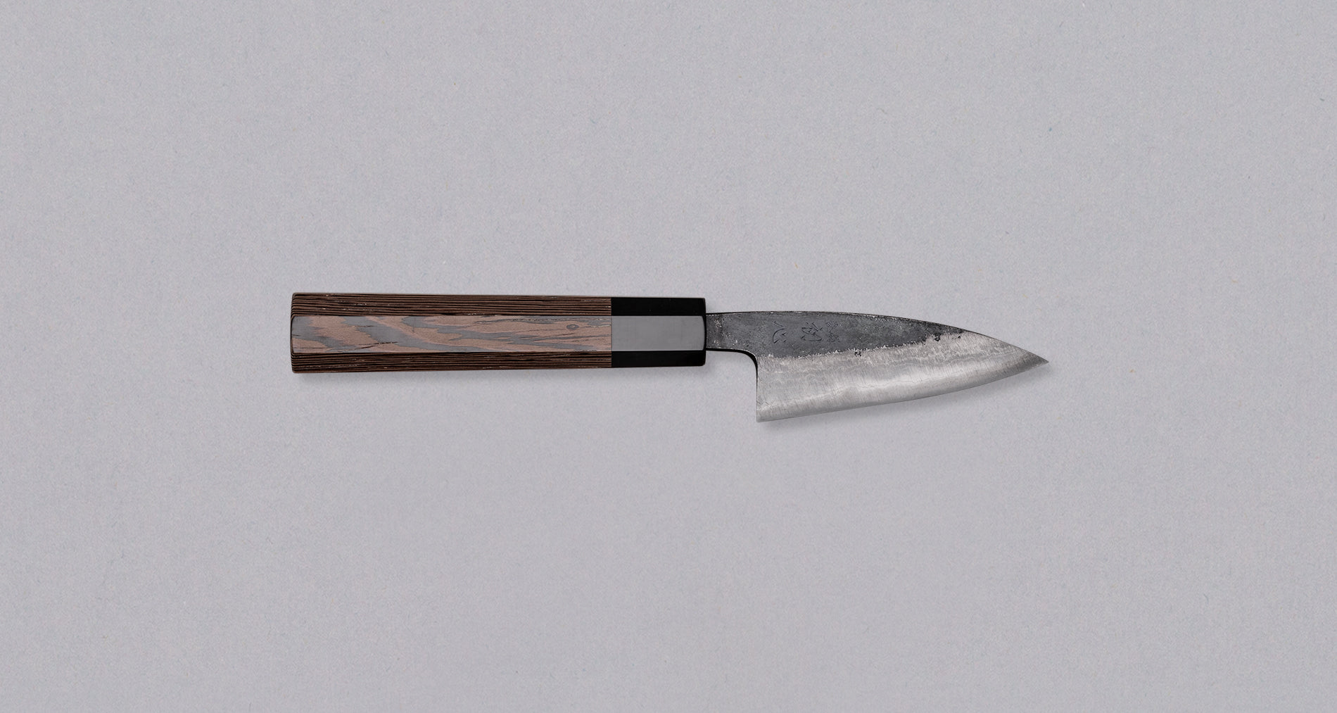 【komukage】 Kumokage Petty Aogami #2 Kuro-uchi Damascus 80mm (3.1