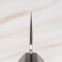 Choil. Nigara Gyuto VG-10 Damascus Tsuchime 240mm (9.4") is a multi-purpose Japanese kitchen knife, suitable for preparing meat, fish, and vegetables. VG-10 stainless steel ensures a fine sharpness with little to no maintenance. As such, the knife is also suitable as a first Japanese knife or gift. Fitted with an ebony handle.