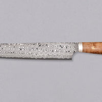 Nigara Kiritsuke-Sujihiki SG2 Damascus Maplewood 255mm (10")_2