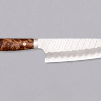 Nigara Santoku SG2 Tsuchime Maplewood 180mm (7.1")_1
