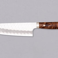 Nigara Santoku SG2 Tsuchime Maplewood 180mm (7.1")_2