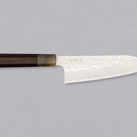 Nigara Santoku STRIX Damascus Tsuchime Wa Rosewood 180mm (7.1")