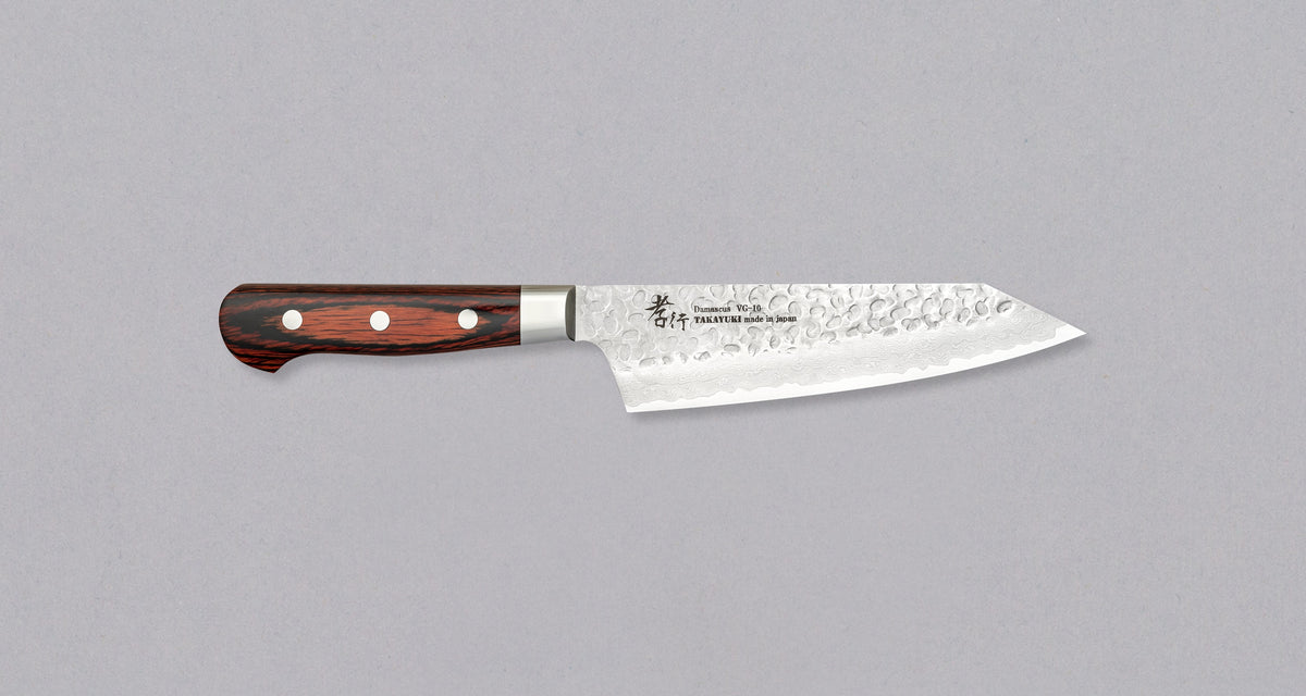 Sakai Takayuki Bunka 160mm – VG-10 Damascus Tsuchime – SharpEdge