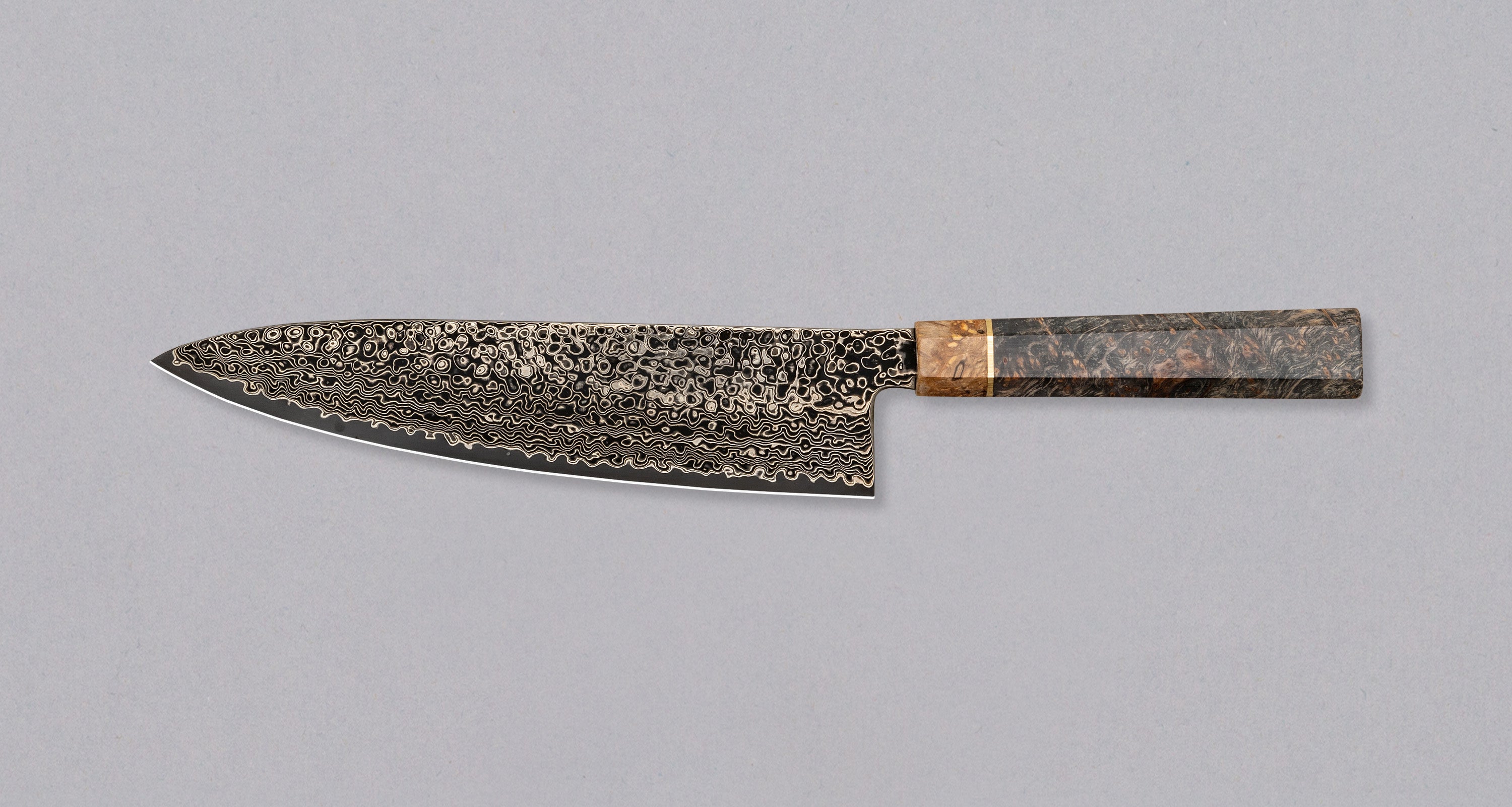 Senzo Dawn Limited Edition Gyuto SG2 Damascus 200mm (7.9