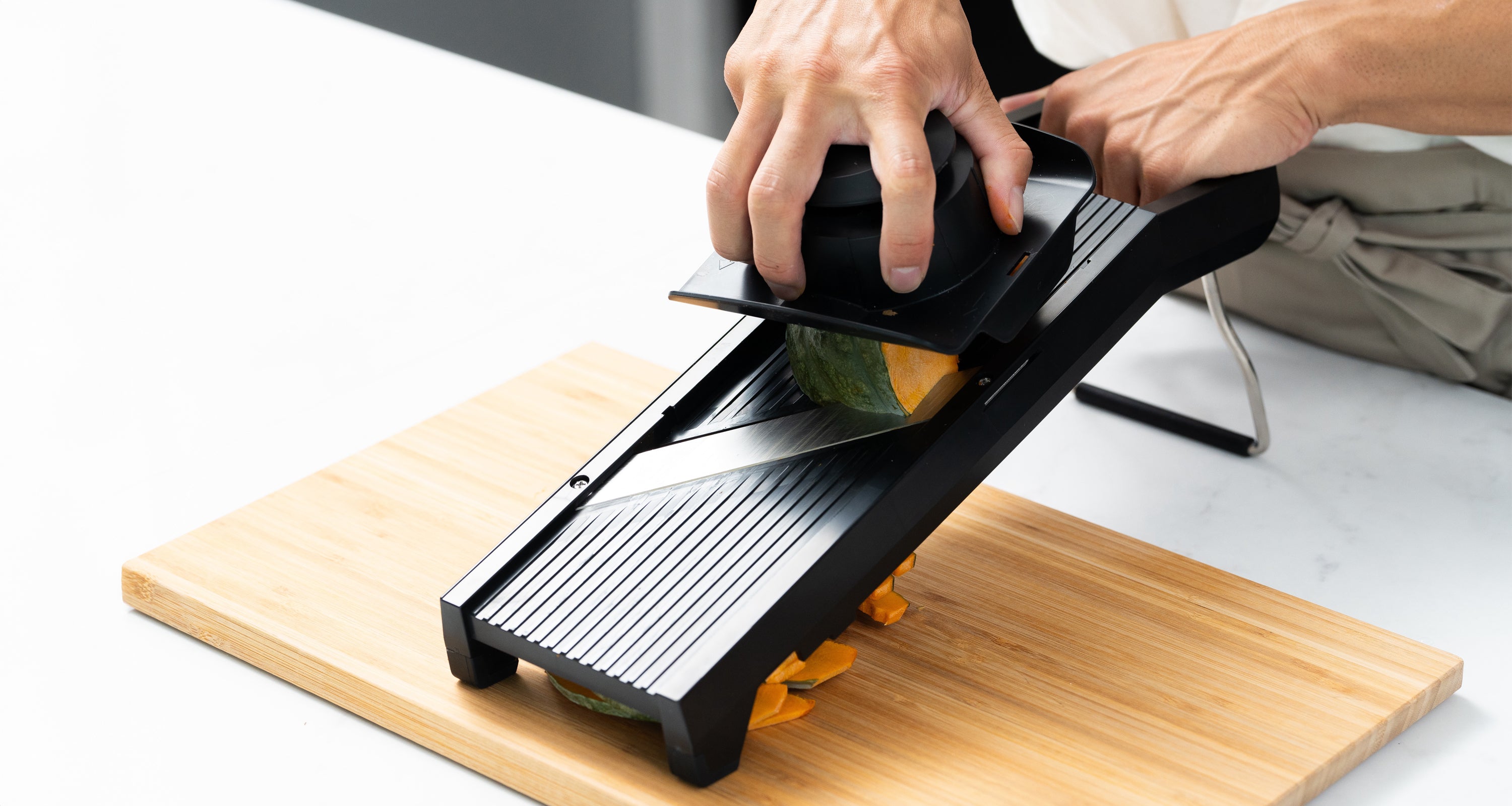 Suncraft Adjustable Mandoline Slicer – SharpEdge