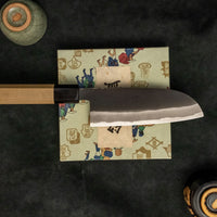 Tojiro Atelier Santoku Shirogami #2 Kuro-uchi 140mm (5.5")