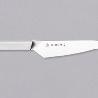 Tojiro Origami Gyuto is a multi-purpose, low-maintenance, and affordable chef's knife. The design is unique—the knife is made from a single folded metal sheet, with no welding process involved. It was awarded a world-famous iF Design Award. The blade is made of molybdenum vanadium steel with a hardness of 58-59 HRC.