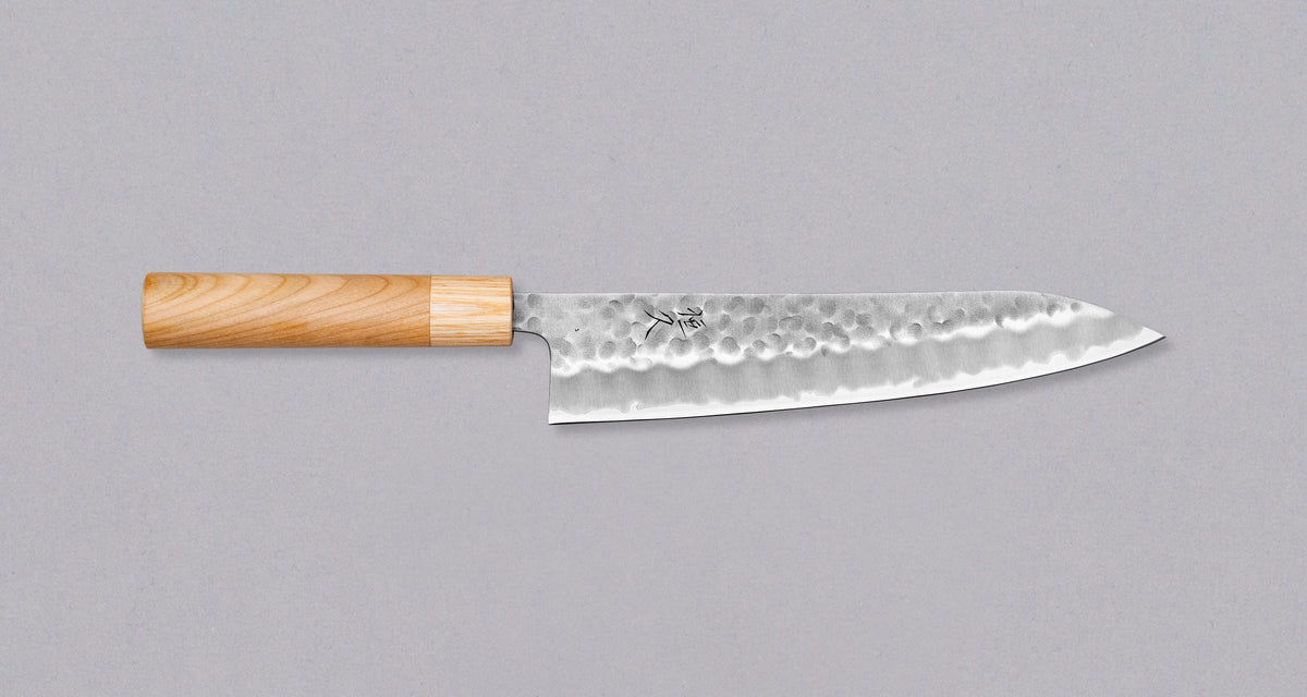 Tsukasa Gyuto Shirogami #2 Oak 135mm (5.3) – SharpEdge