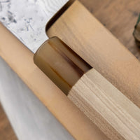 Tsunehisa Santoku Swedish Steel Damascus Washiji 165mm (6.5")