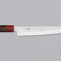 Tsunehisa Sujihiki AUS-10 Nawame Damascus 240mm (9.5")