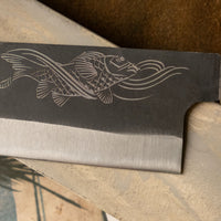 Yoshida bunka suj 2 kuro uchi 190mm koi fish 0s0116291770 Japanese kitchen knife