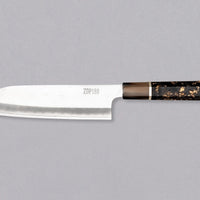 ZDP-189 Santoku Silver Gold Carbon 180mm (7.1")