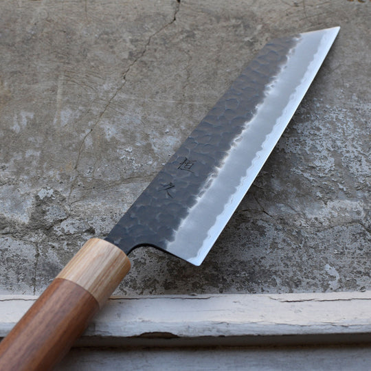 Japanese kiritsuke knife: Hokiyama Hamono double bevel kuro-uchi japanese kitchen knife
