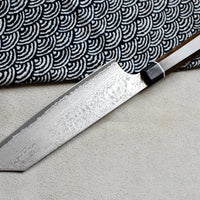 Bunka Black Damascus 200mm (7.9")_6
