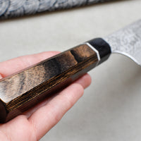 Bunka Black Damascus 200mm (7.9")_7