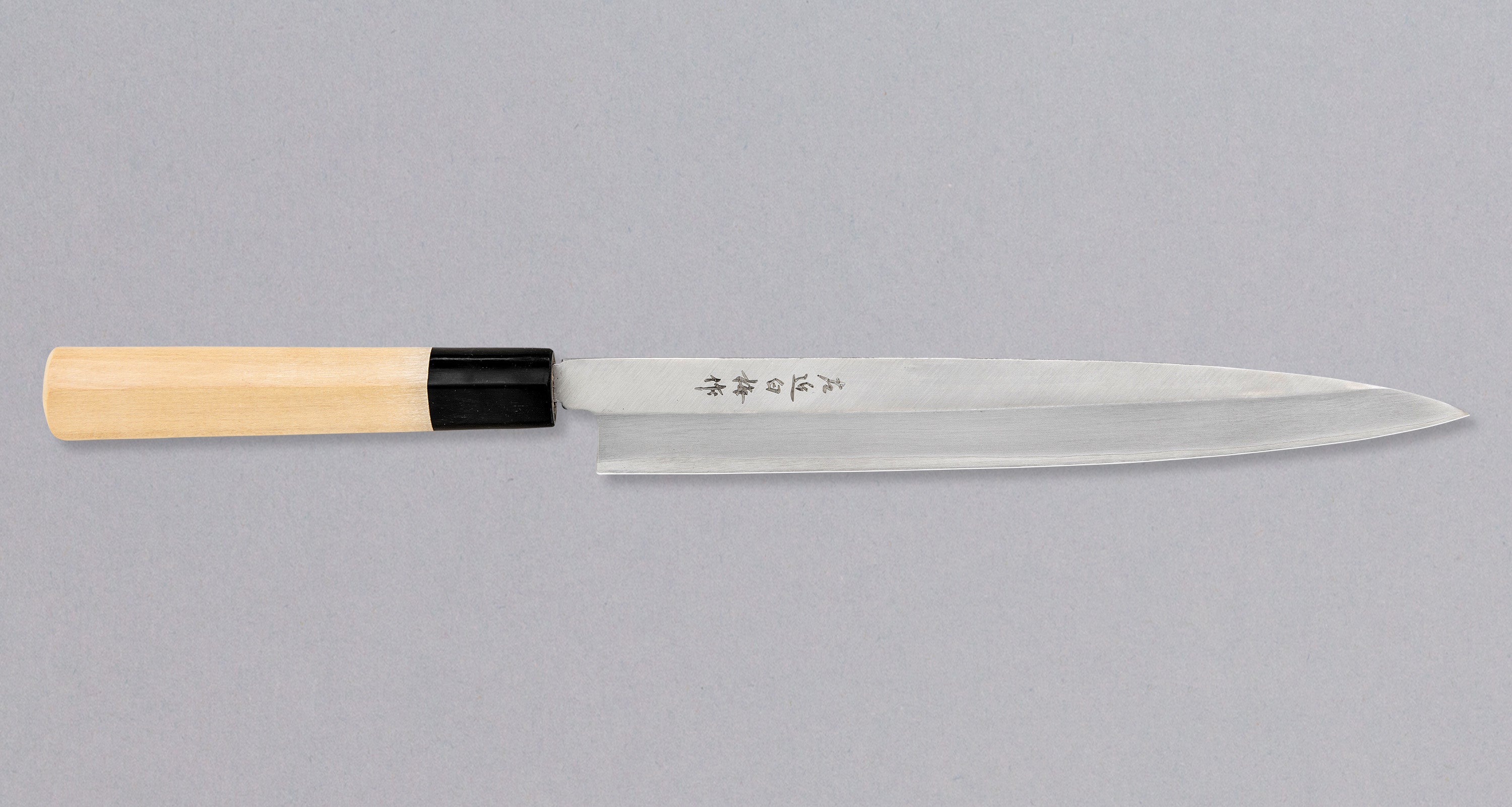 Right Handed Yanagiba Sushi High Carbon Steel Filleting Knife with Wooden  Scabbard