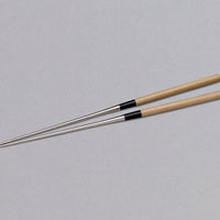 Kaneka Chopsticks 305mm (12.0")_1 Kaneka Chopsticks are 305 mm long, made of stainless steel, the handle is made of magnolia and buffalo horn. They are extremely widespread and popular among Japanese professional chefs, where they are indispensable in baking tempura, as they can be used safely and comfortably over a hot stove due to their length.