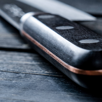 Kawamura Aoki Santoku Black 165mm (6.5")_5