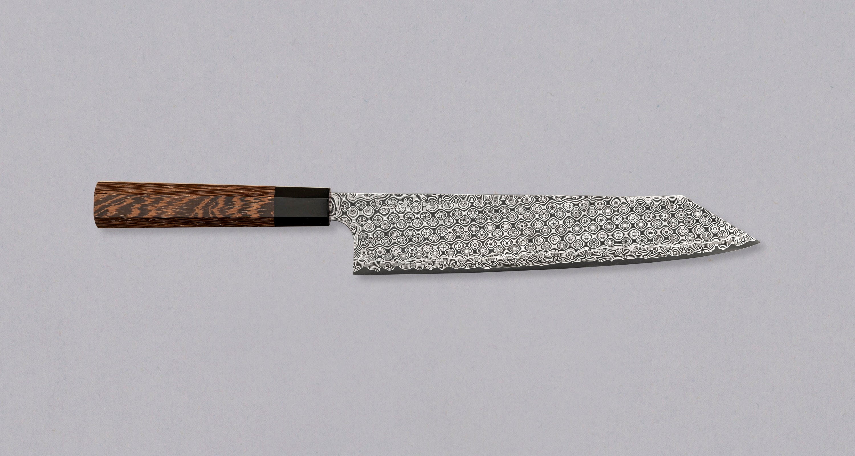 Couteau japonais nakiri kiritsuke - NIGARA - Anmon SG2 damas - manche  personnalisé- Taille : 18cm