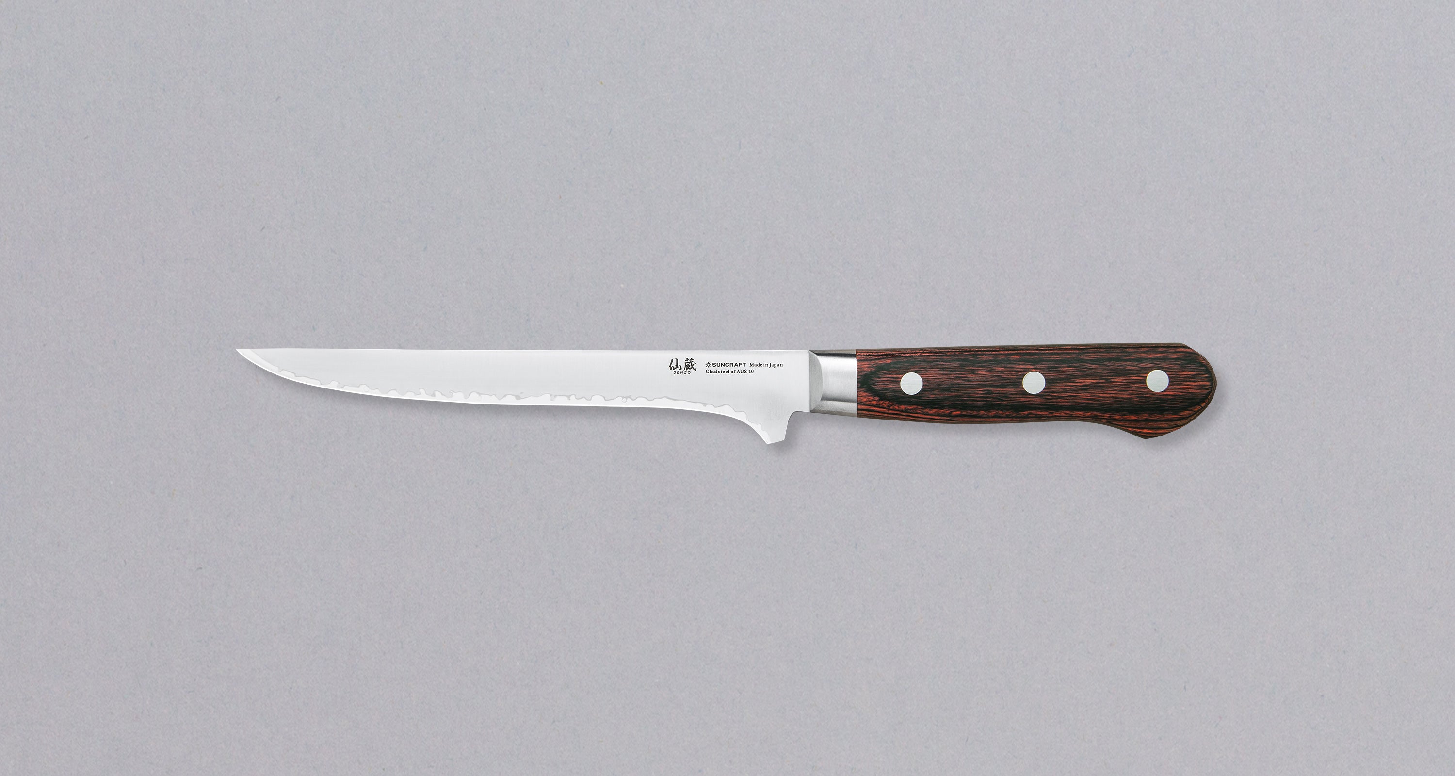 Cuchillo Nakiri de acero damasco de 6.5'', Serie Pro