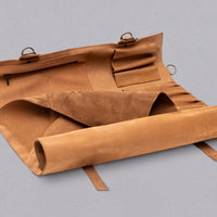 SharpEdge Chef's Leather Knife Roll [light brown] / holds 10 knives_4