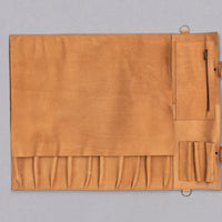 SharpEdge Chef's Leather Knife Roll [light brown] / holds 10 knives_5