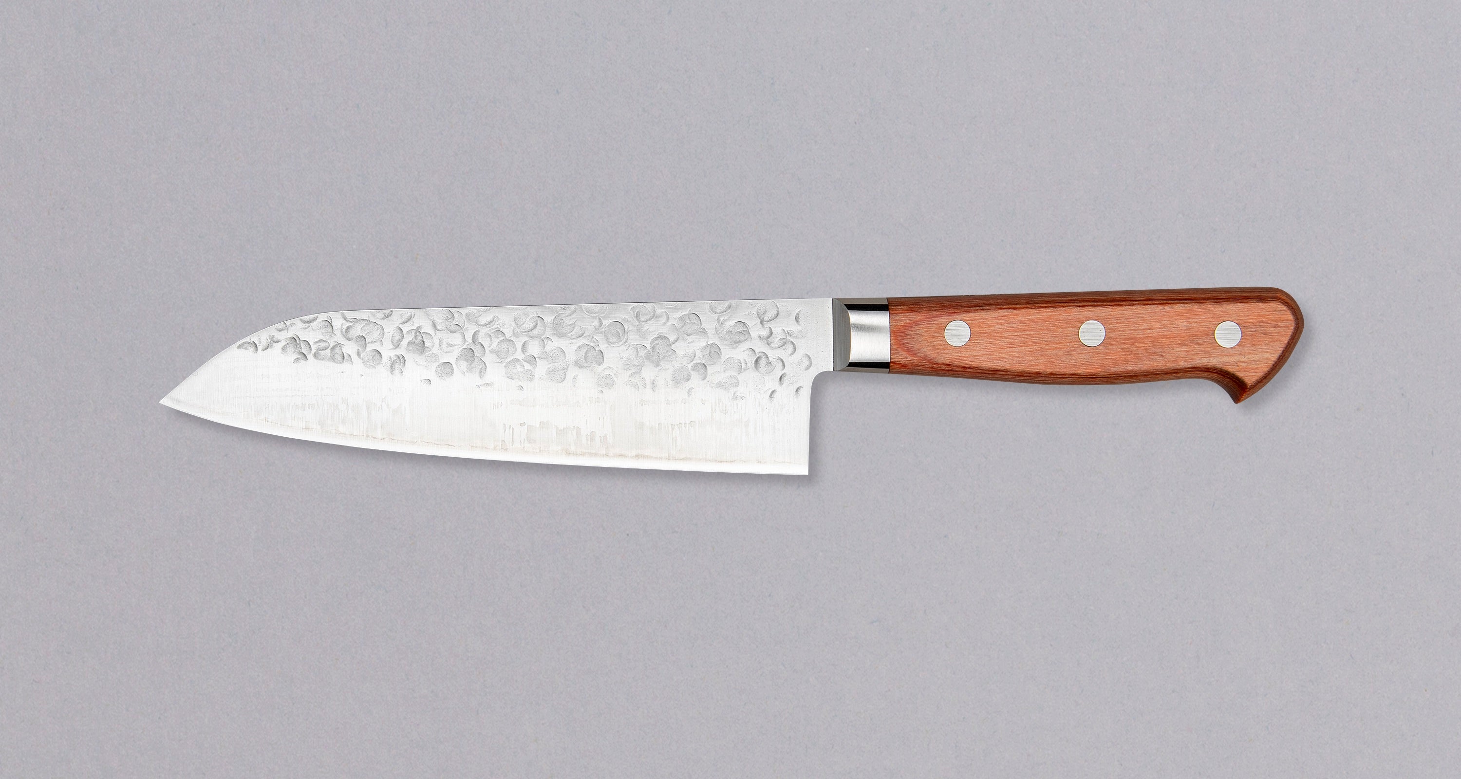 タメマチ Takamura Santoku Tsuchime Chromax Brown 170mm (6.7