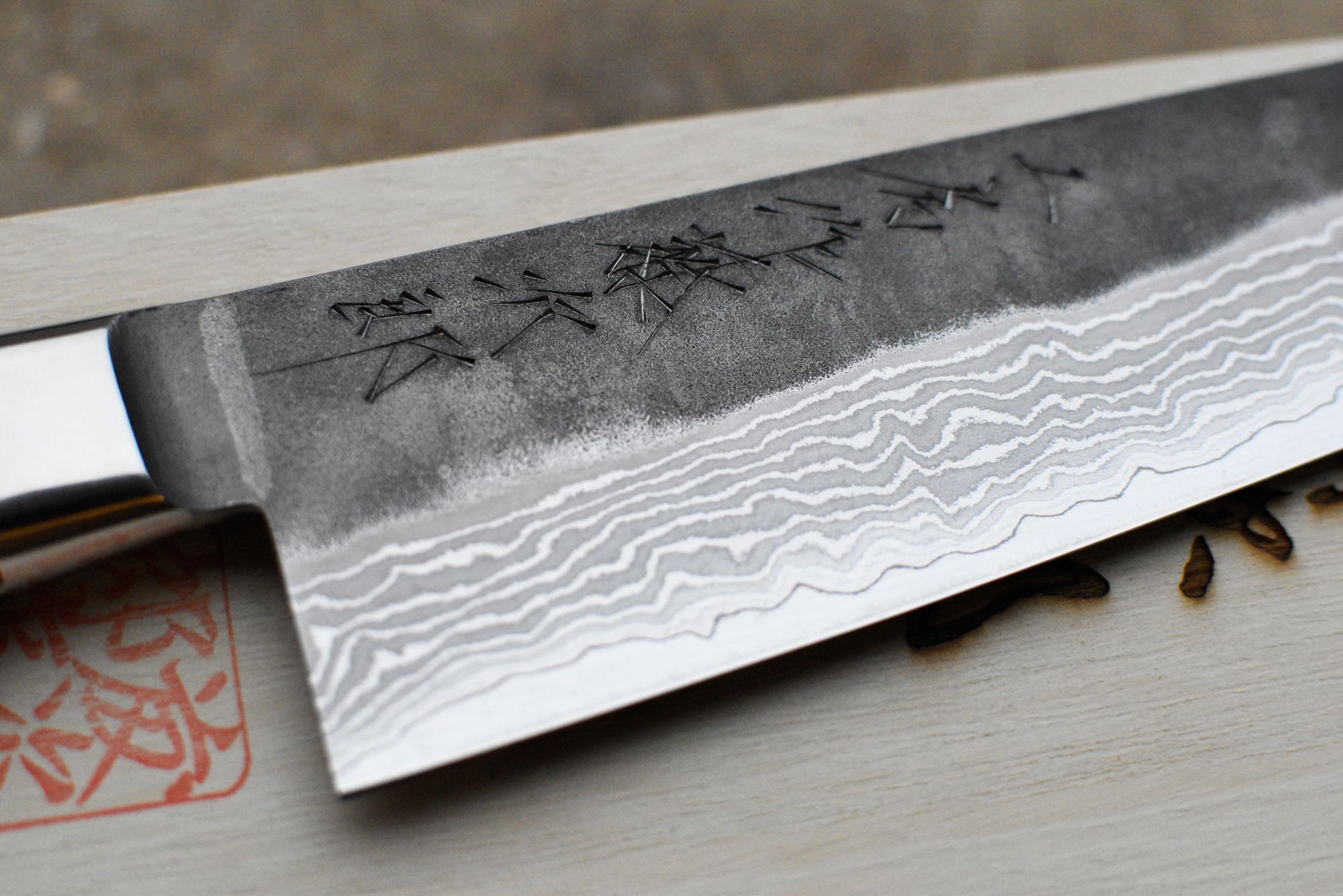 Traditional making with carbon steel. Item No. CK108 Japanese Gyuto knife  Tosa-Kajiya Black 210mm