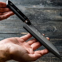 Kawamura Aoki Santoku Black 165mm (6.5")_7