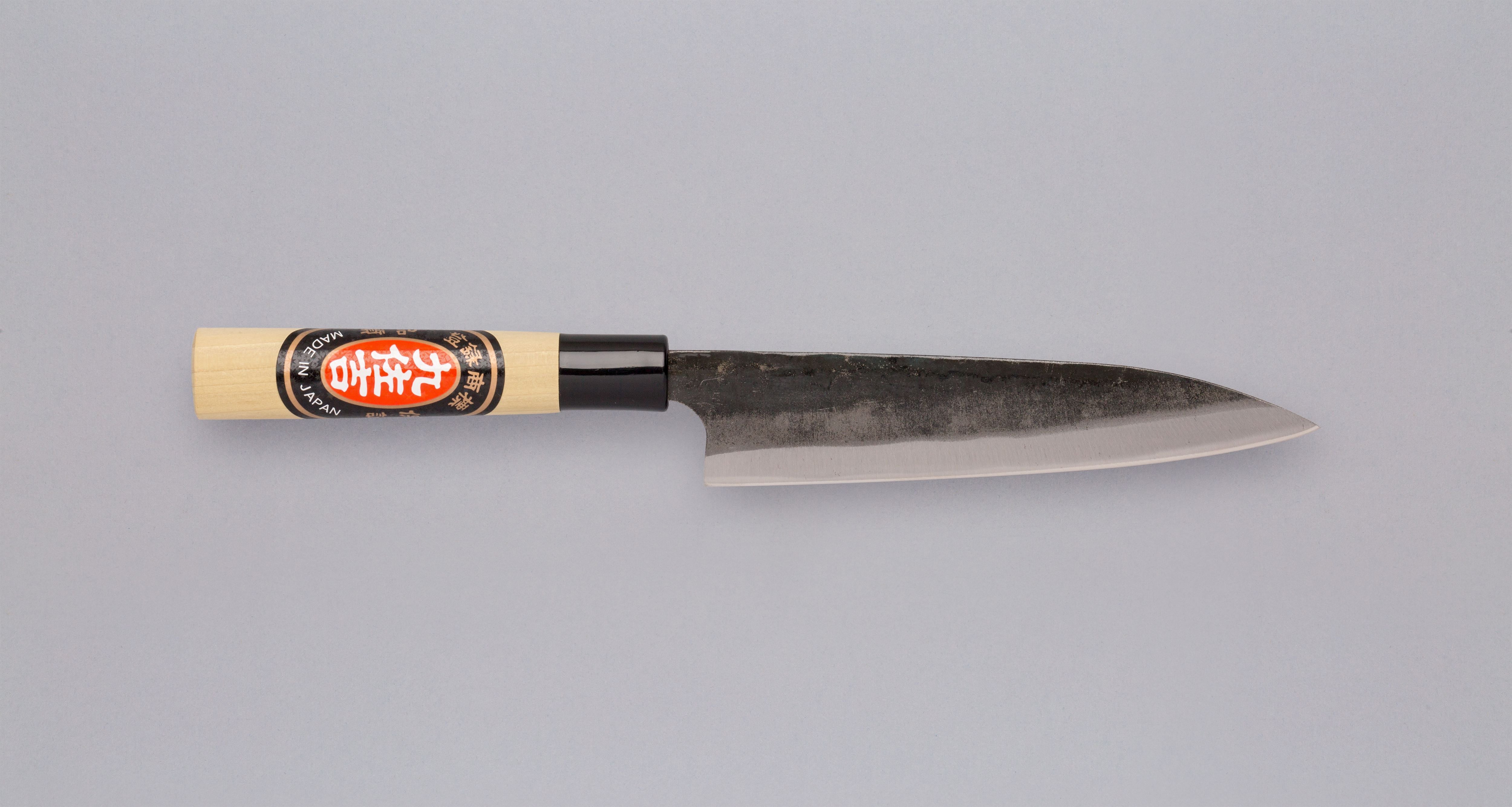 Japanese Kuri wood carving knife with wooden handle, Left Bevel