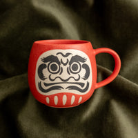 Mino Japanese Daruma Mug [red]