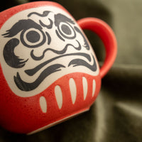 Mino Japanese Daruma Mug [red]