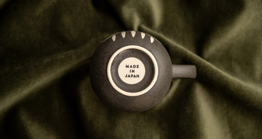 Mino Japanese Daruma Mug [black]