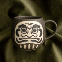 Mino Japanese Daruma Mug [black]