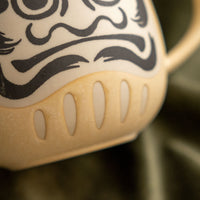 Mino Japanese Daruma Mug [beige]