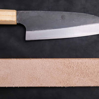 The Neverending Sharpness Bundle I [rosewood] has everything you need to get started on your Japanese knife-owning, sharpen-it-yourself journey: A basic sharpening set with a whetstone of two grits [#1000/3000] and a knife that is easy to sharpen and keep sharp long-term.