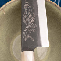 Yoshida Gyuto SUJ-2 Kuro-uchi 210mm (8.3") [Koi Fish]