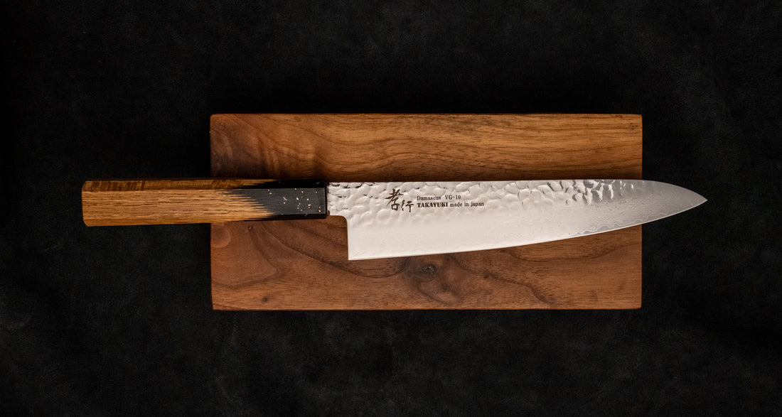 Sakai Takayuki Kokushin Gyuto VG-10 Damascus Wa 210mm (8.3")
