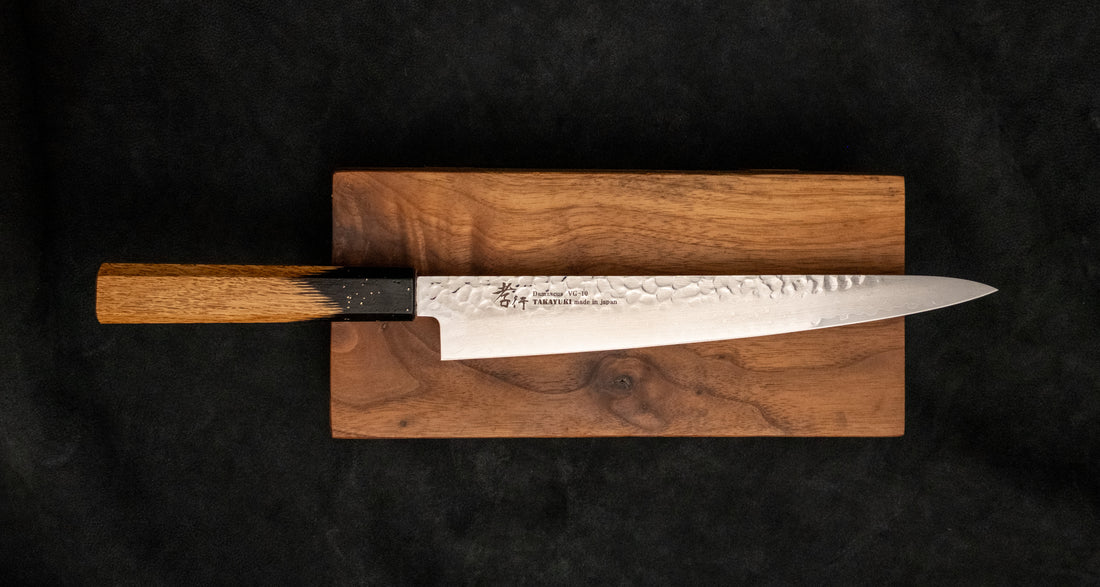 Sakai Takayuki Kokushin Sujihiki VG-10 Damascus Wa 240mm (9.4")