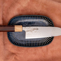 Tsunehisa Santoku SLD Damascus 165mm (6.5") [Rosewood-Cedar]